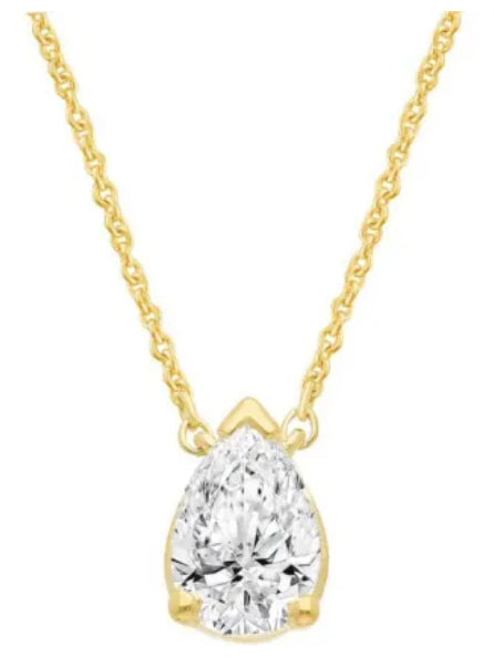 9CT Y/G LAB GROWN DIAMOND NECKLACE