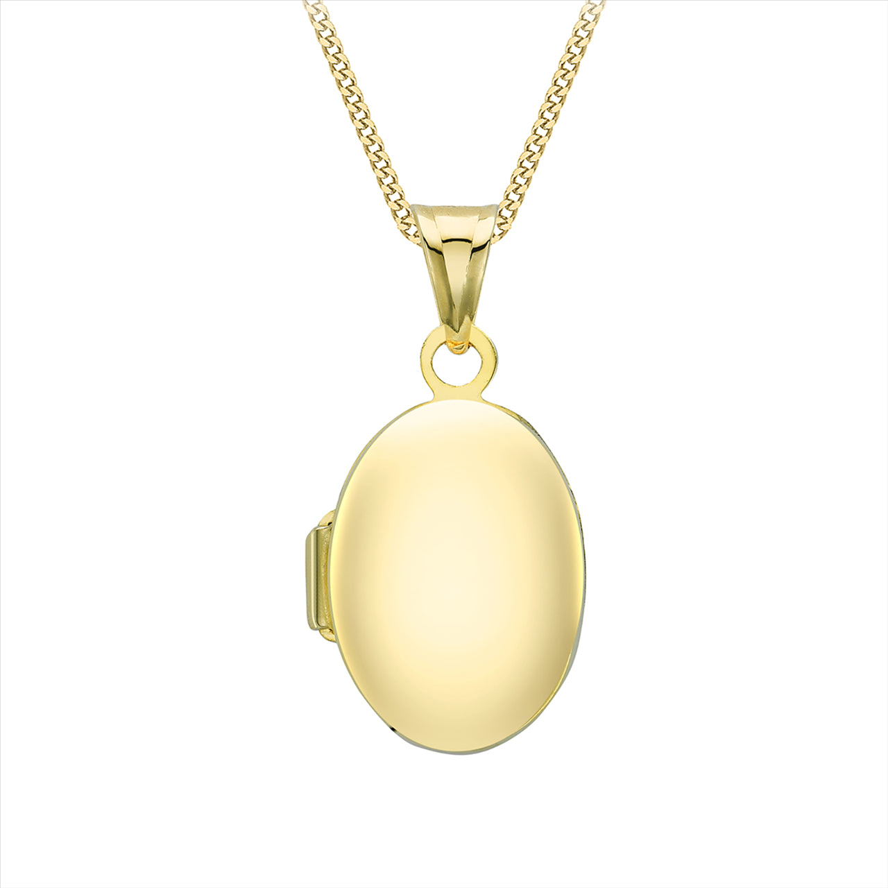 9ct Y/G Small Oval Locket