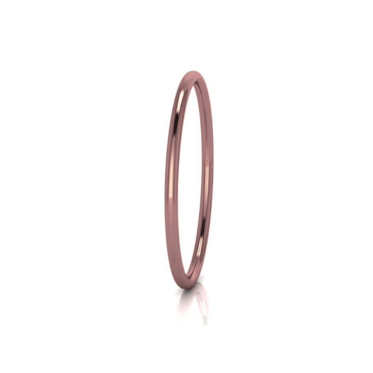 9CT R/G SILVER FILLED ROUND GOLF BANGLE 65MM