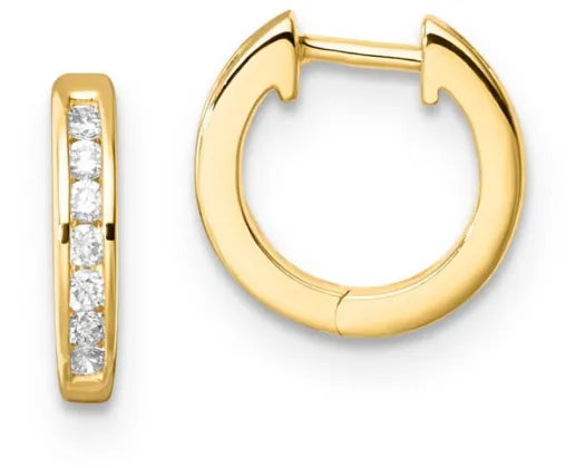 9ct Y/G 0.10ct Lab Grown Diamond Huggies