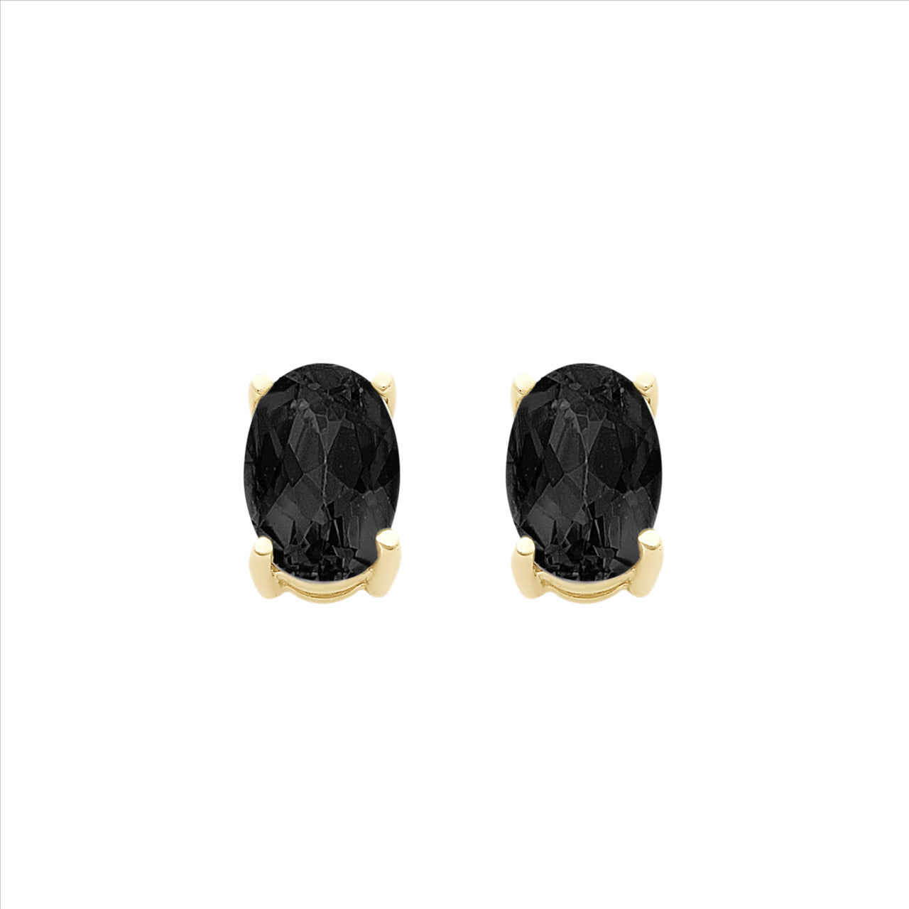 9CT Y/G NATURAL SAPPHIRE STUDS