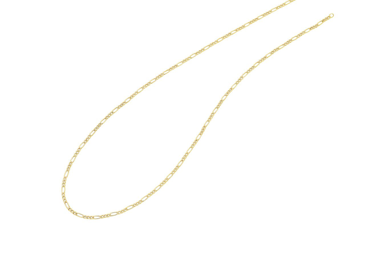 9ct Y/G Silver Filled Figaro Chain 50cm