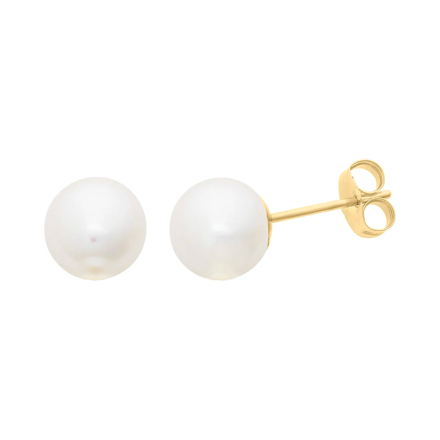 9CT Y/G FRESHWATER PEARL STUDS