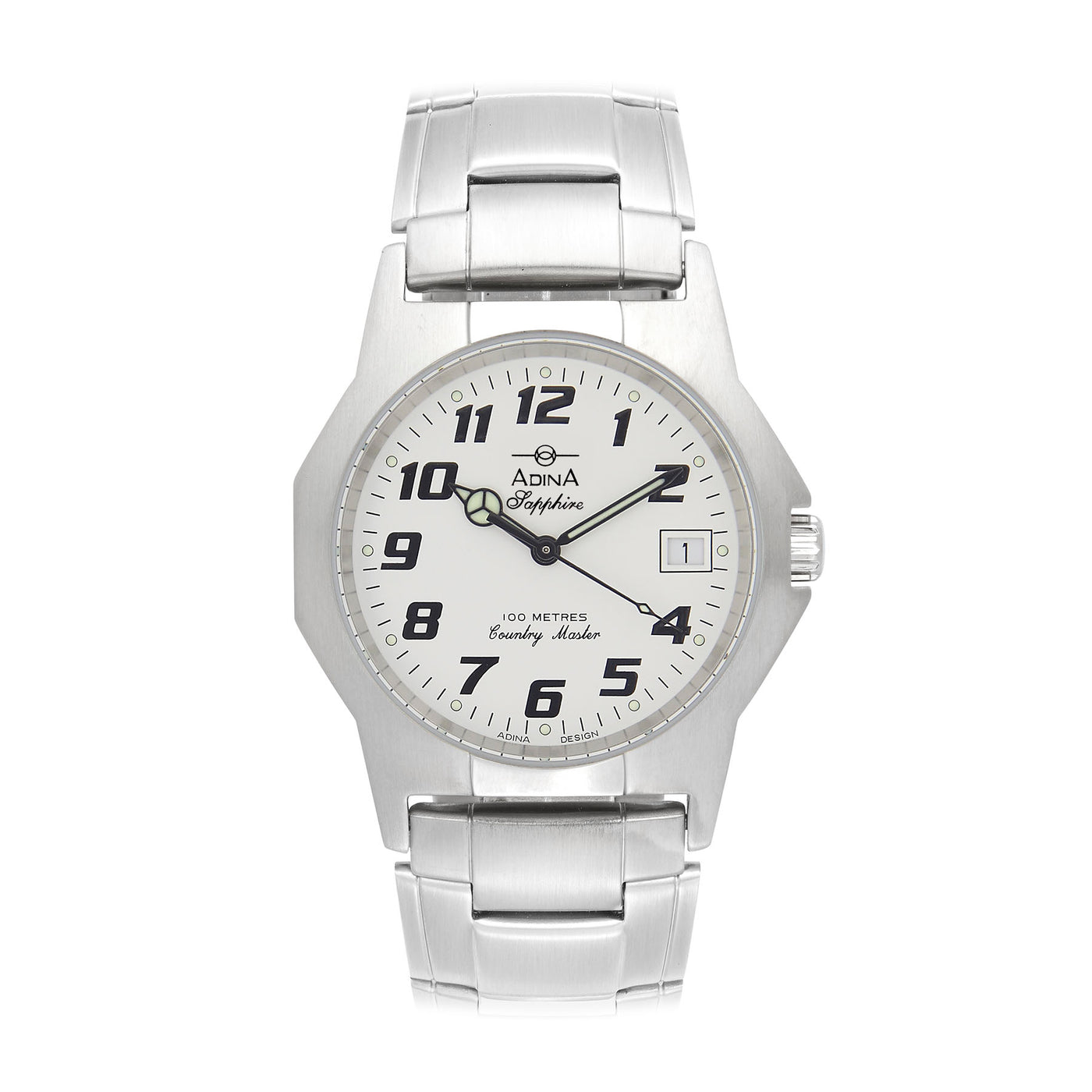 Gents S/S White Country Master Watch 37mm