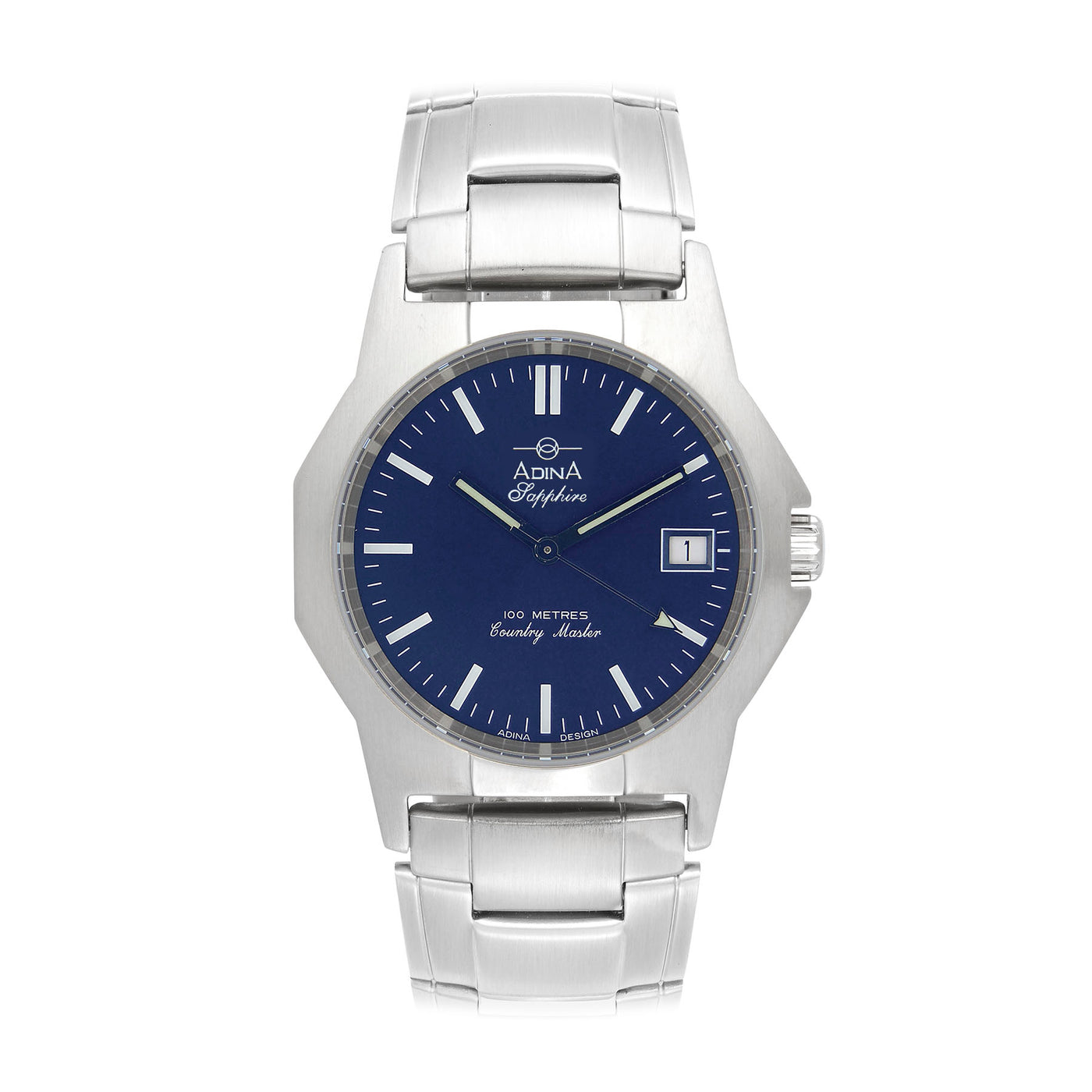 Gents S/S Blue Country Master Watch 37mm