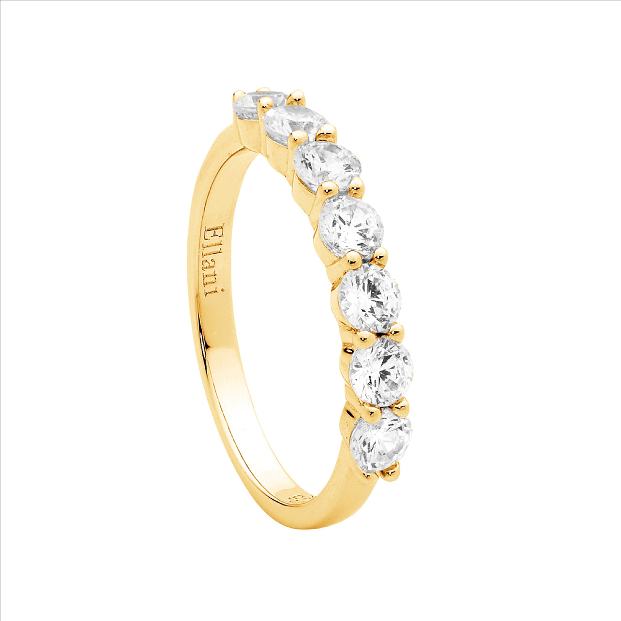 7X3.5MM C/Z RING - SIZE N - Y/G PLATED