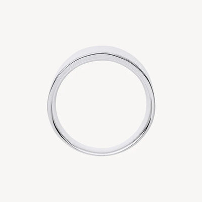 S/S Concave Ring with Tapered Band - Size T.5