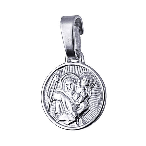 S/S ST CHRISTOPHER FINE PENDANT 10MM