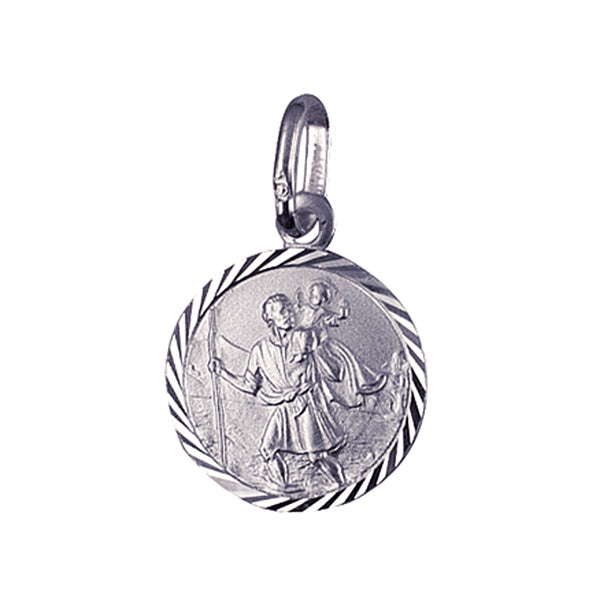 S/S ST CHRISTOPHER PENDANT 10MM