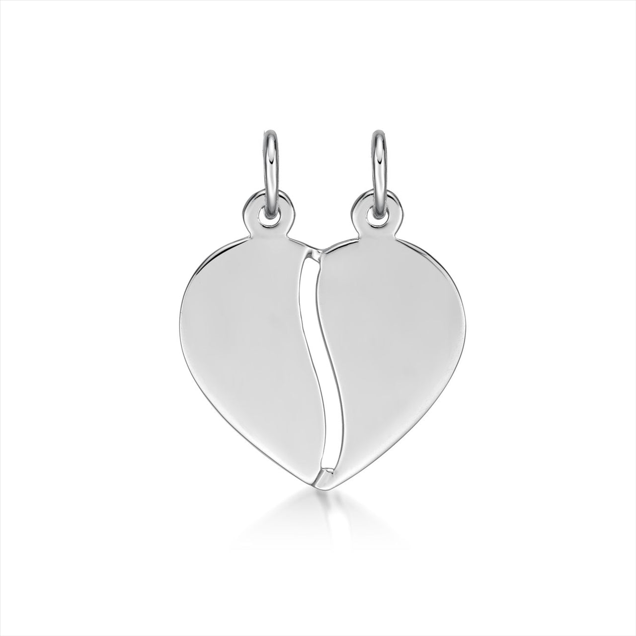 S/S BREAK-AWAY HEART SMALL PENDANT