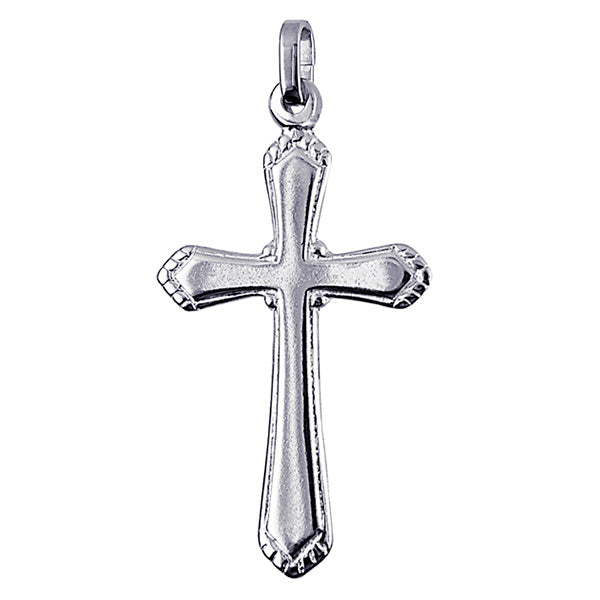 S/S LARGE CROSS PENDANT 25X15MM