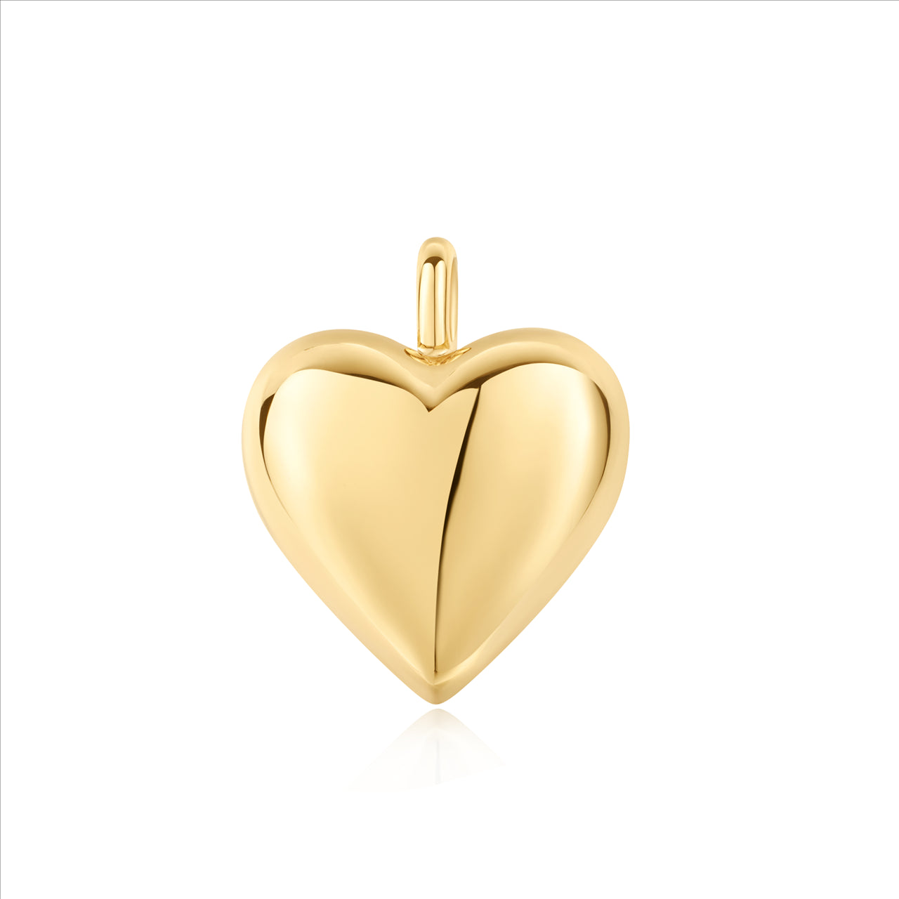 DOME HEART CHARM - Y/G PLATED