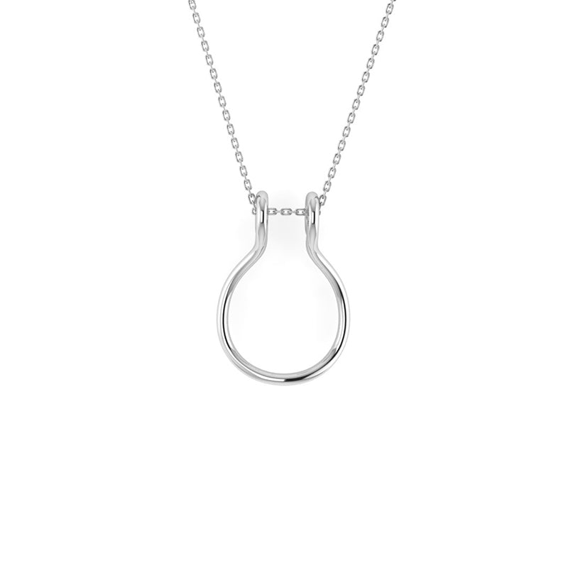 S/S ROUND RING HOLDER PENDANT