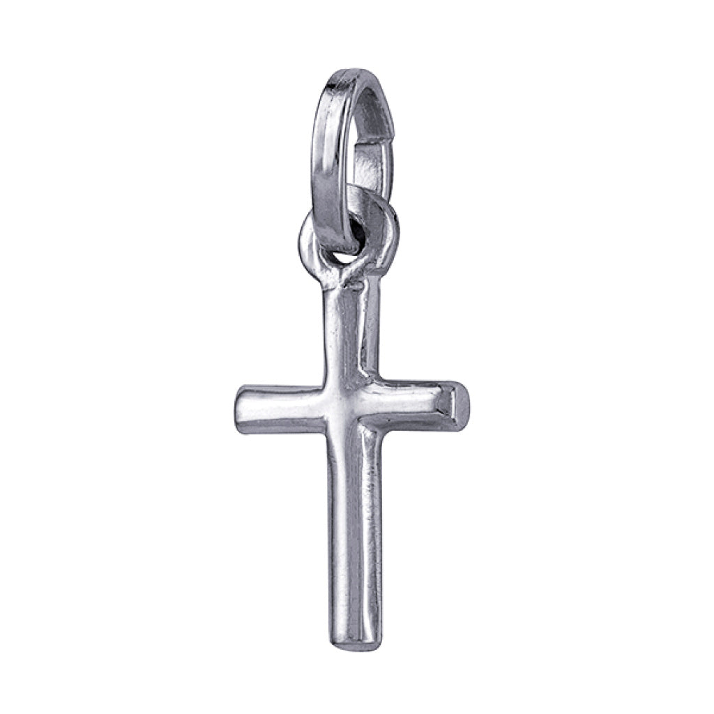 S/S SMALL CROSS PENDANT 15X8MM