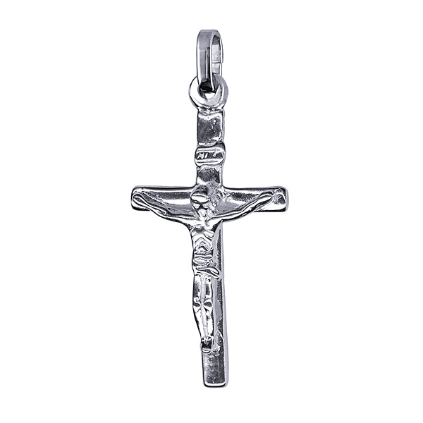 S/S MEDIUM CRUCIFIX PENDANT 25X14MM