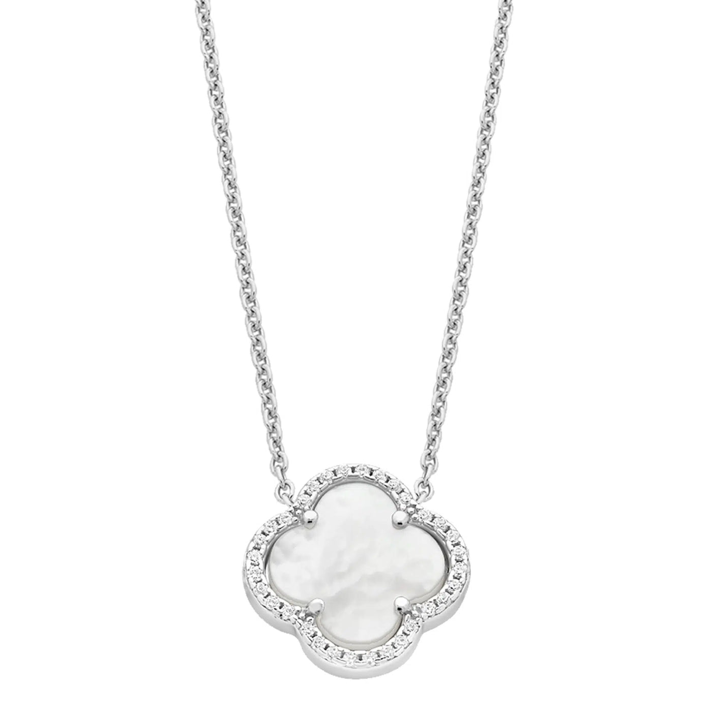 S/S C/Z MOTHER OF PEARL NECKLACE 45CM