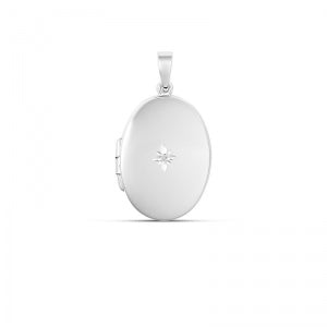 S/S C/Z OVAL LOCKET 20X14MM