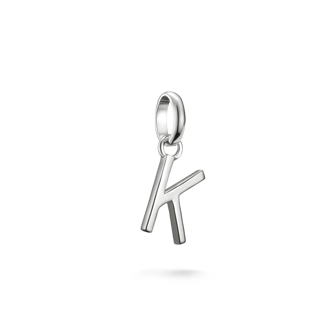 S/S Letter 'K' Charm - Charm Connect