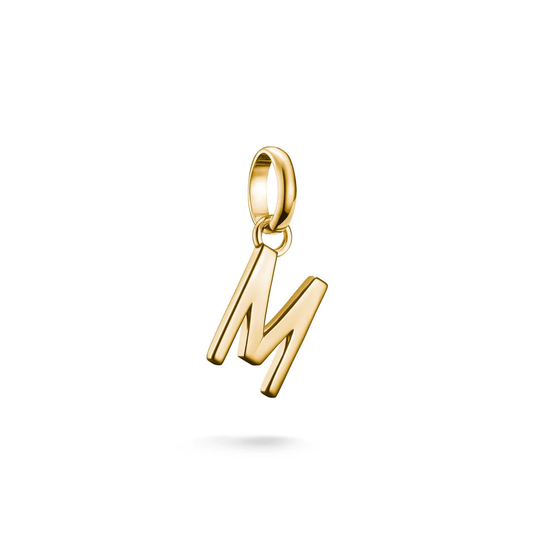 Letter 'M' Charm - Charm Connect - Y/G Plated
