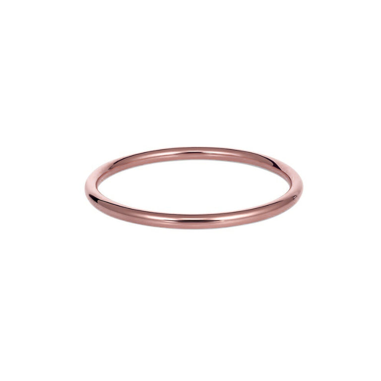 HOLLOW GOLF BANGLE 55MM - R/G PLATED