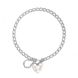 S/S ROUND CURB BRACELET 16CM