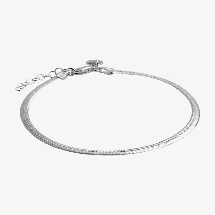 S/S Serpent Chain Anklet - 23+3cm