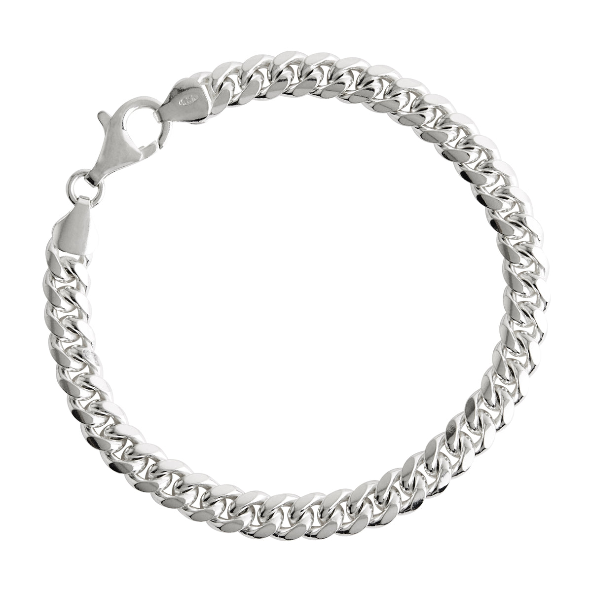 Mens S/S Cuban Chain Bracelet - 21cm