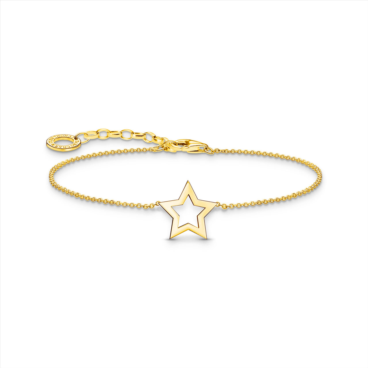 Open Star Bracelet 16-19cm - Y/G Plated