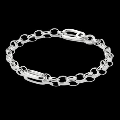 S/S Charm Connect Cable Link Bracelet 19cm
