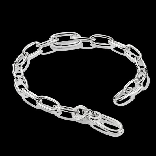 S/S Single Eyelet Charm Connect Bracelet 19cm