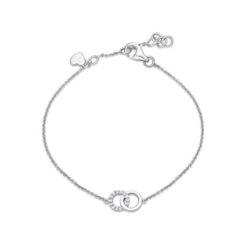 S/S Interlinked Circle Bracelet 18cm