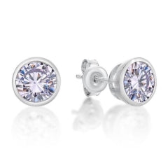 S/S June Birthstone Bezel Studs 5mm