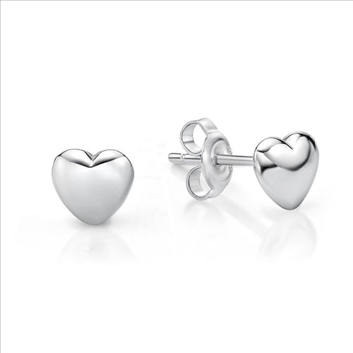 S/S Small Heart Studs