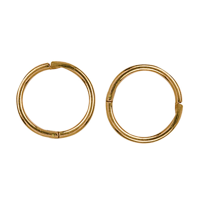 SOLID PLAIN SLEEPERS 10MM - Y/G PLATED