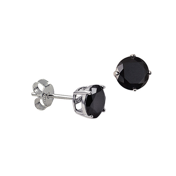 S/S BLACK C/Z STUDS 6MM