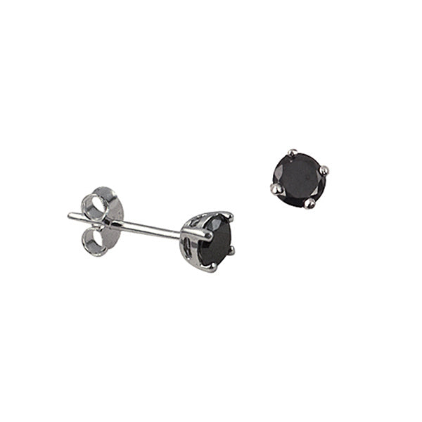 S/S BLACK C/Z STUDS 4MM