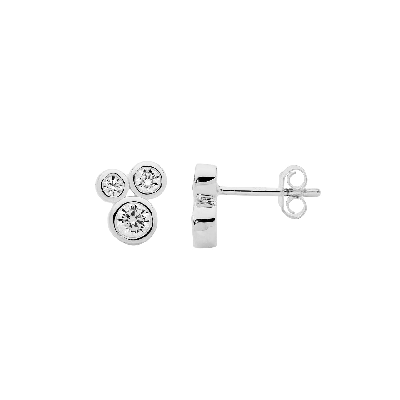 S/S C/Z CLUSTER EARRINGS