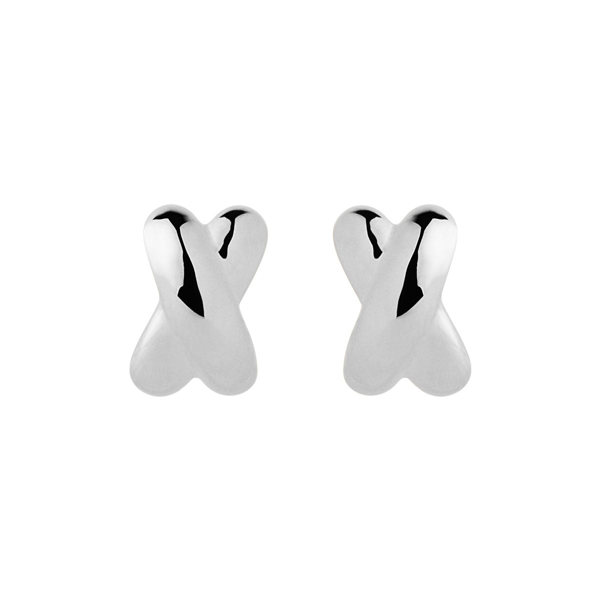 S/S Puffed 'X' Shape Studs