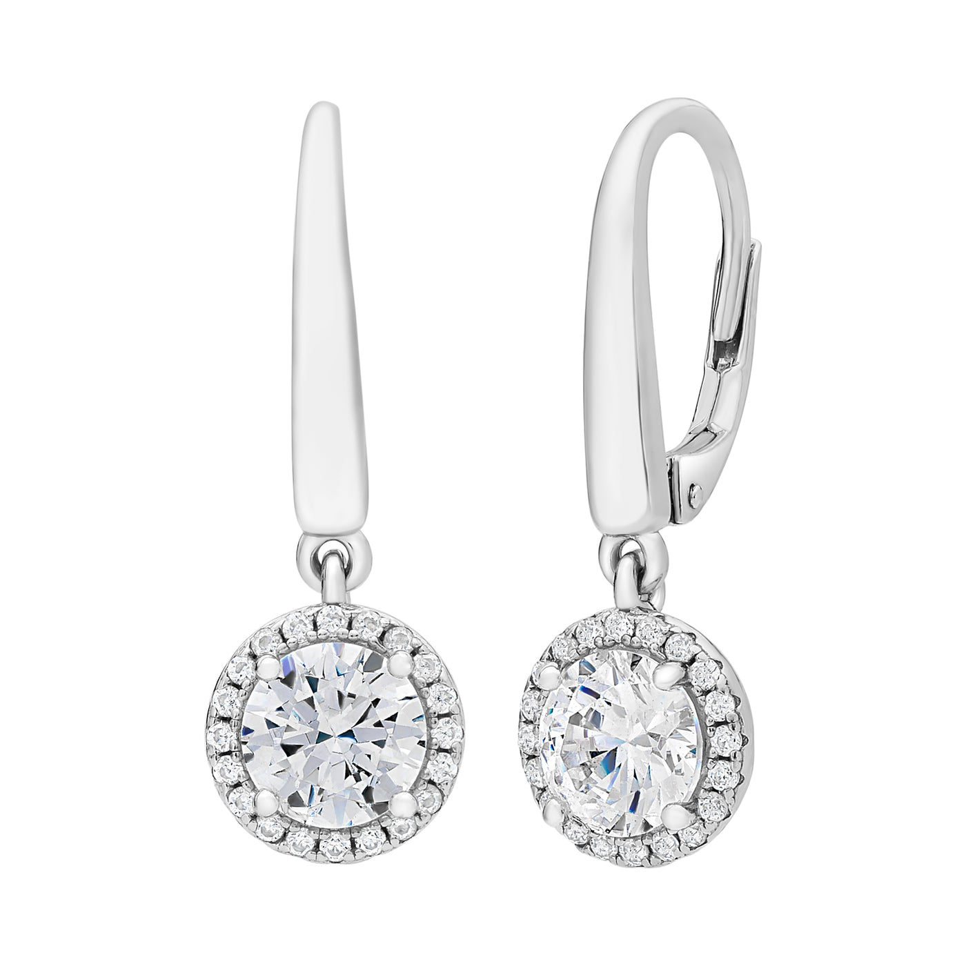 S/S C/Z Drop Earrings