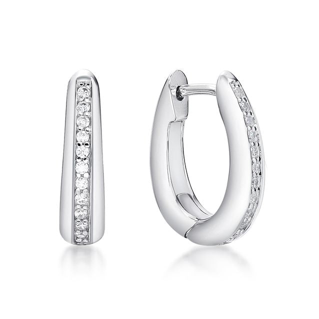 S/S Tapered Oval C/Z Huggies 16mm