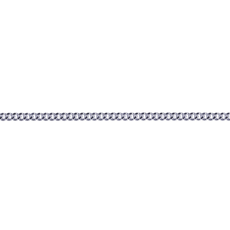 S/S DIAMOND CUT CURB CHAIN 45CM