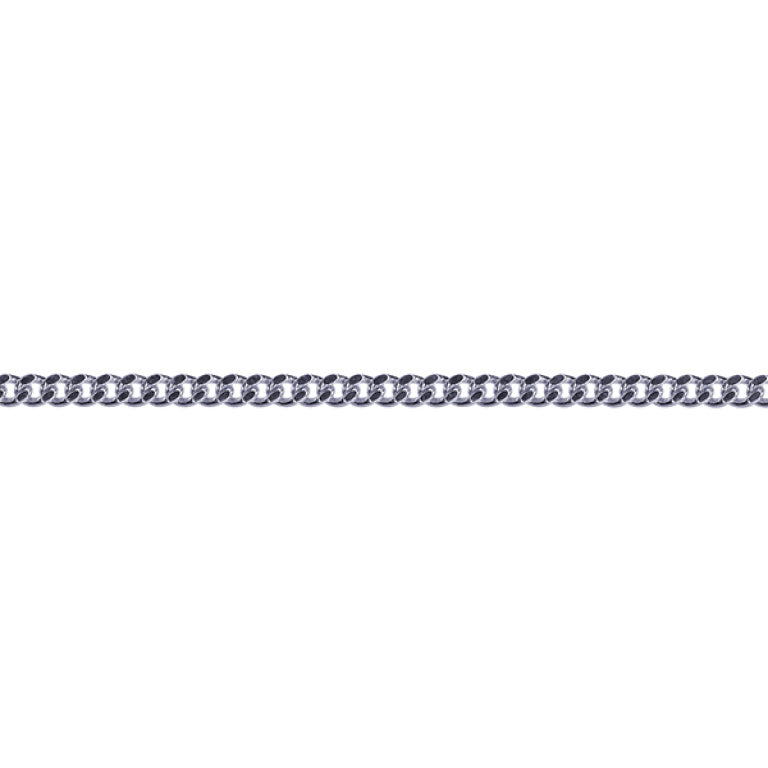 S/S DIAMOND CUT CURB CHAIN 55CM
