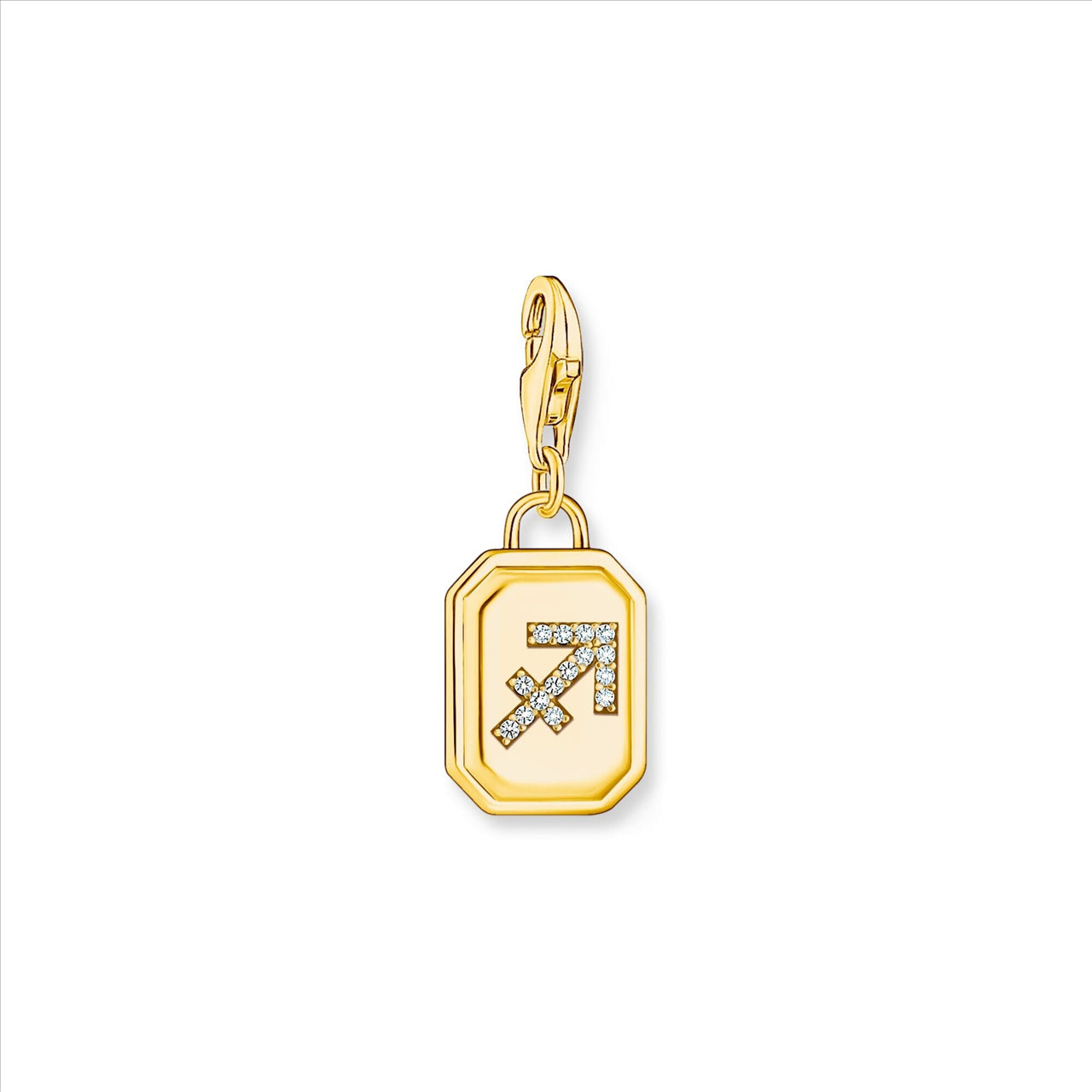 ZODIAC SAGITTARIUS C/Z CHARM - Y/G PLATED