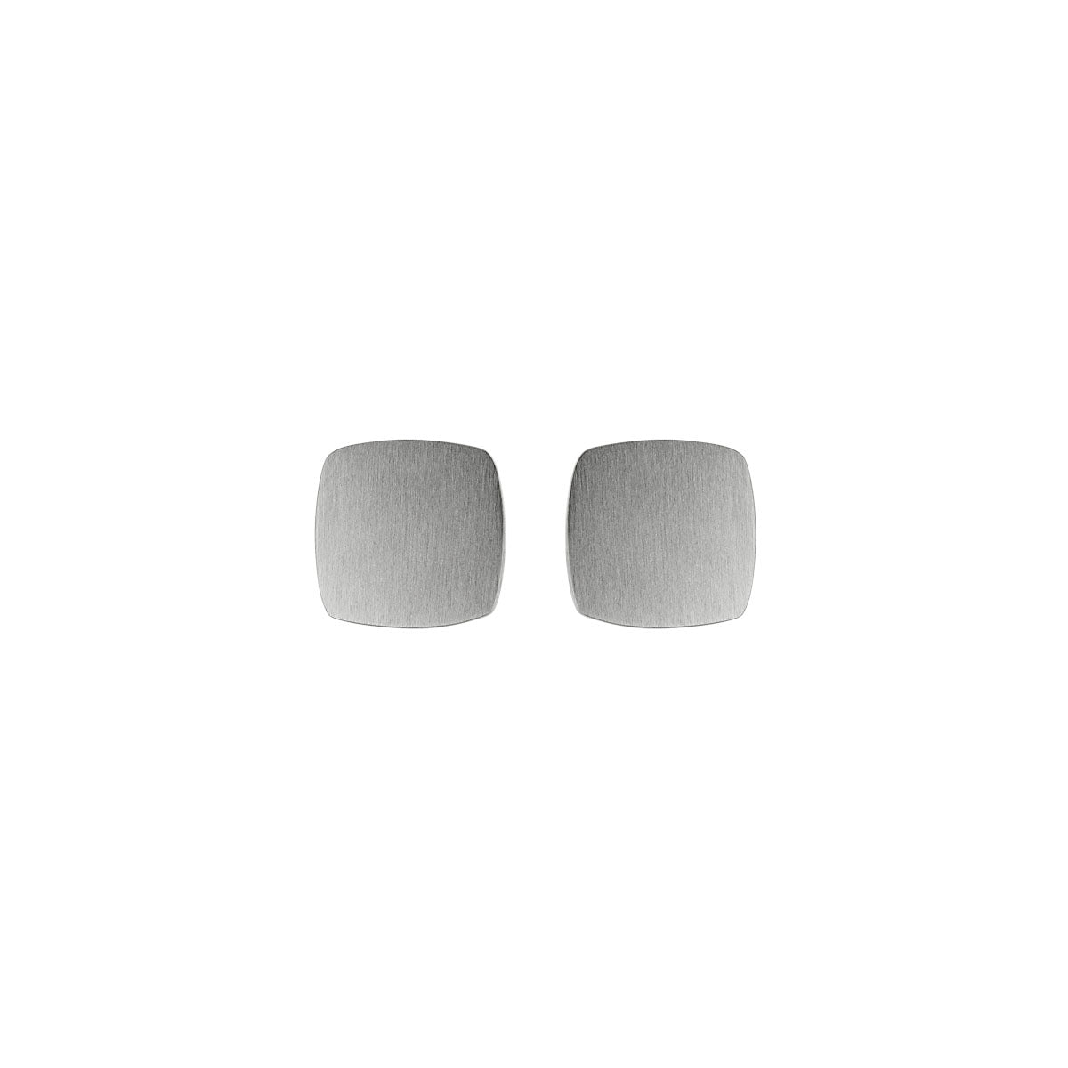 Mens Stainless Steel Square Cufflinks 14mm