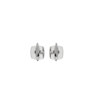 Mens Stainless Steel Square Cufflinks 14mm