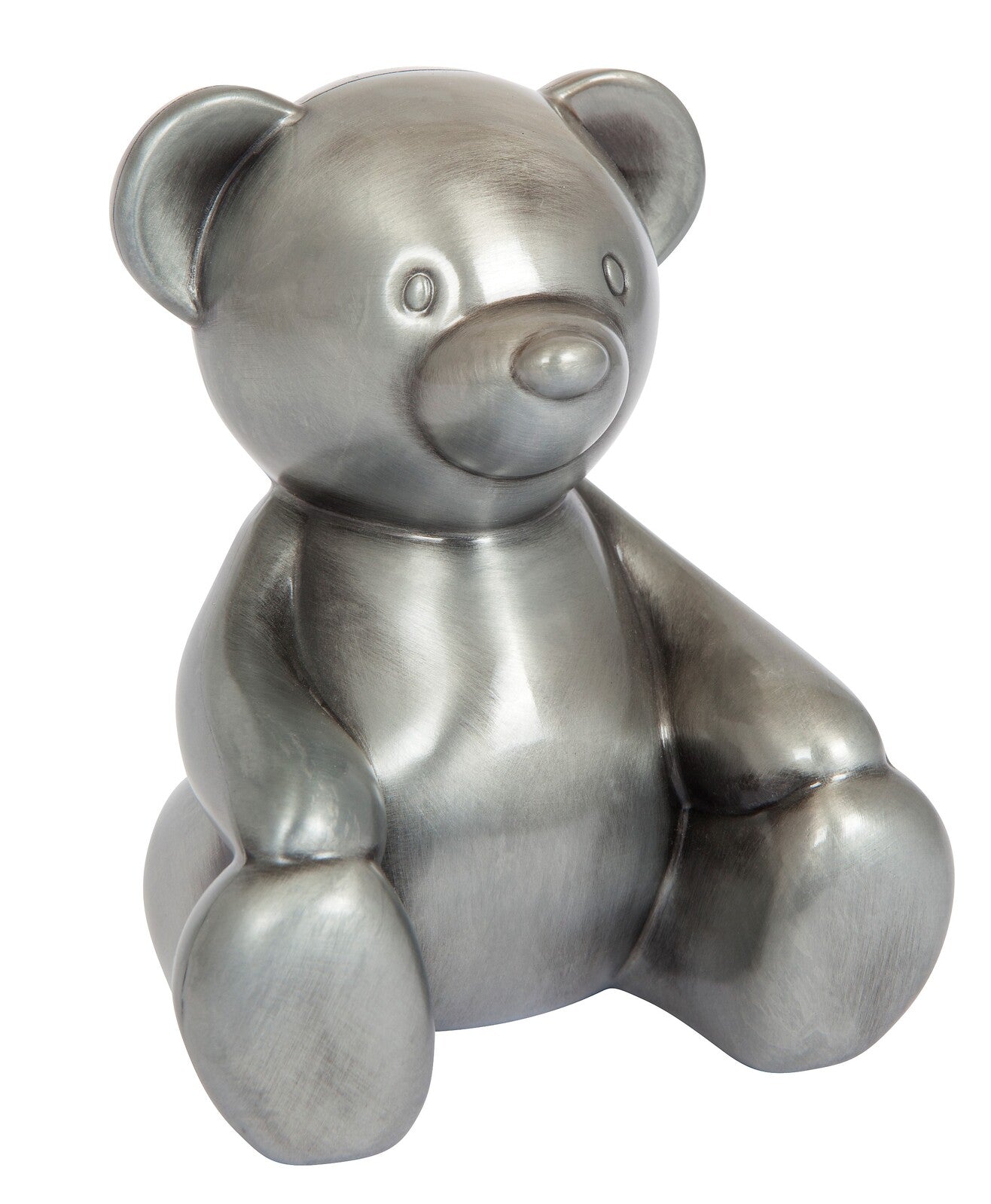 Teddy Bear Money Box - Pewter Finish